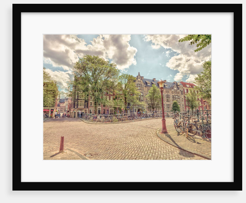 Bicycle parked on the street by Assaf Frank